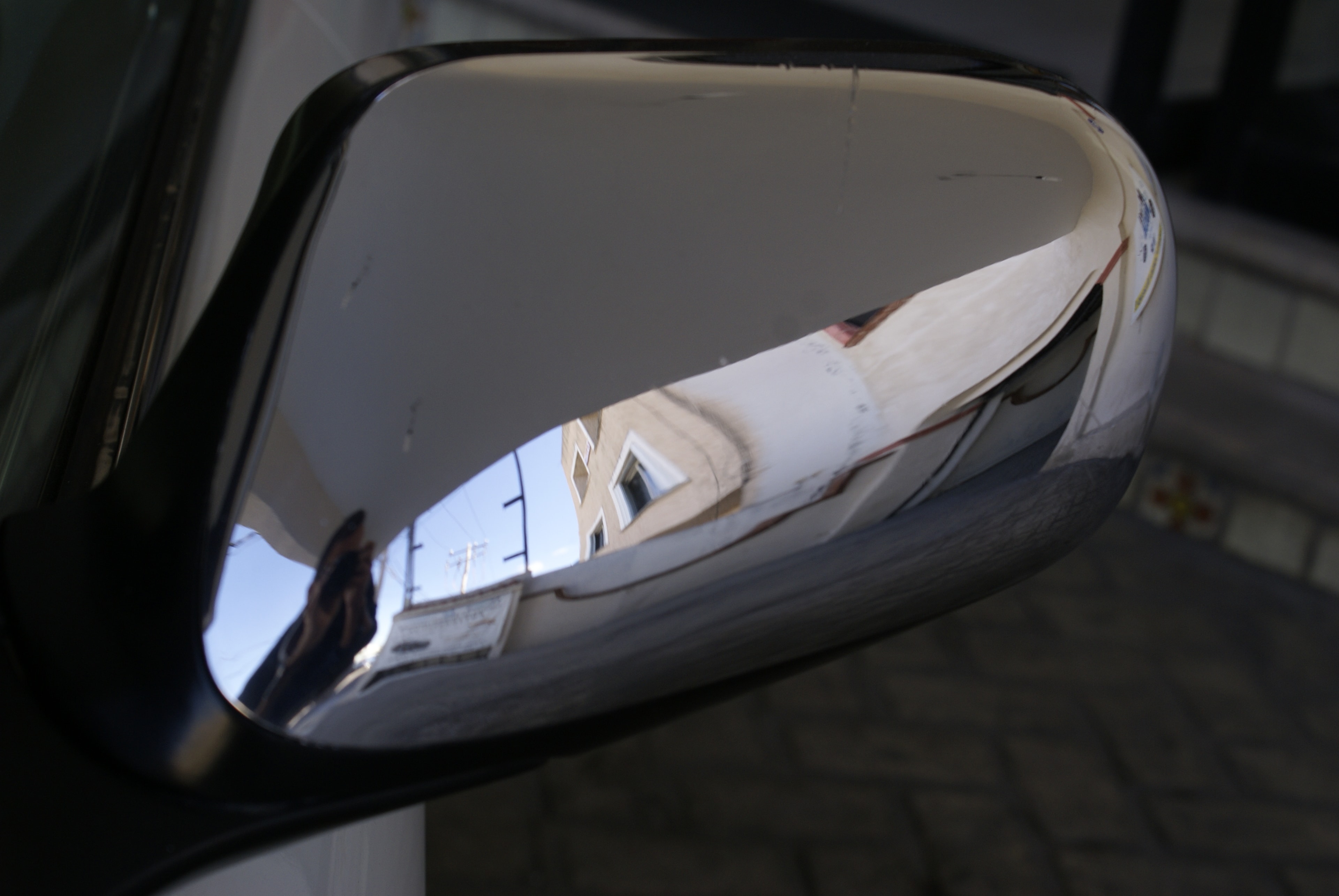 Jaguar XJ8 — espejo lateral cromado